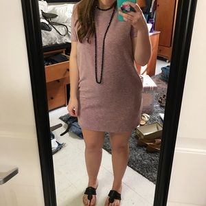 purple corduroy dress with pockets